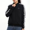 Adidas Logo Printed Casual Jacket Women Jackets Black GF0189