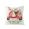Flower Truck Pillowcase Nordic Linen Printed Sofa Pillowcase Living Room Bedroom Bedside Cushion Cover