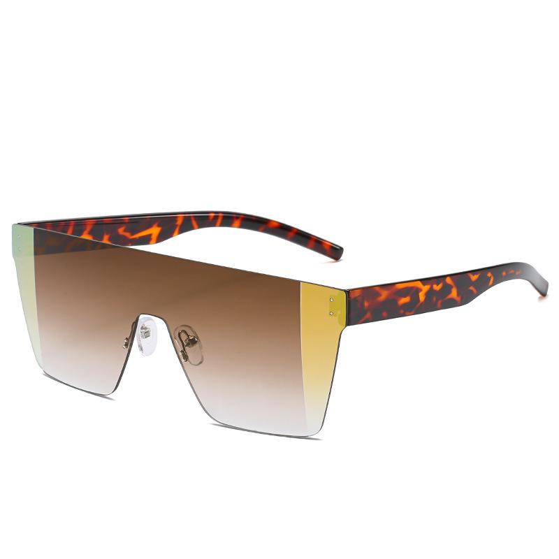 JYL Sunglasses One Piece Cross Border Uv Protection Color Block Rivet 8080
