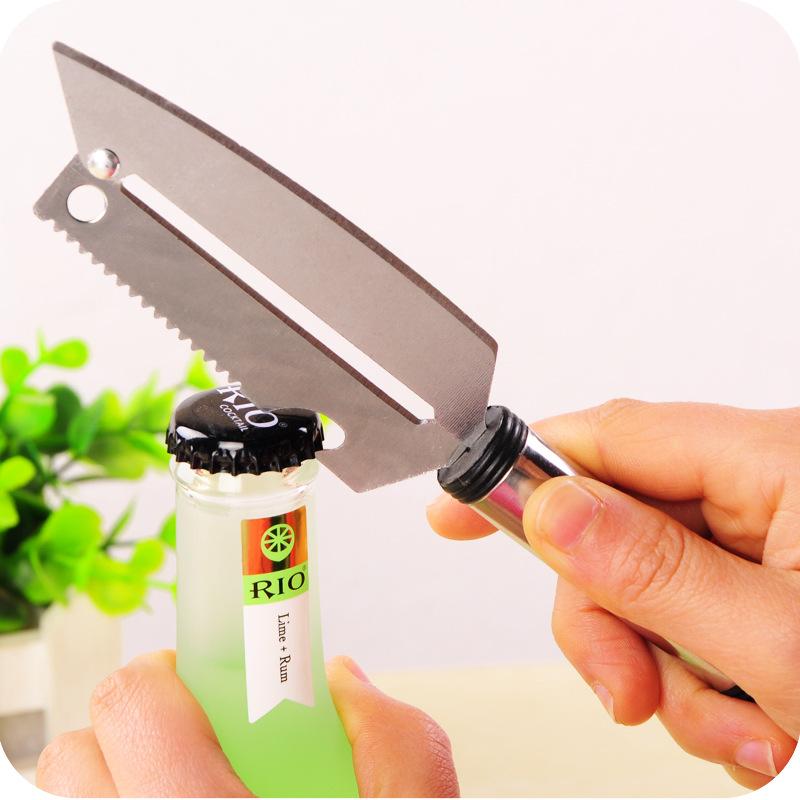 Kitchen Stainless Steel Paring Knife Multi-functional Fruit Knife Peeler Apple Grater Melon Knife