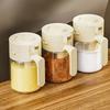 Sealed Glass Spice Bottle Moisture-proof Spice Sorting Bottle 2 In 1 Salt Container  Kitchen