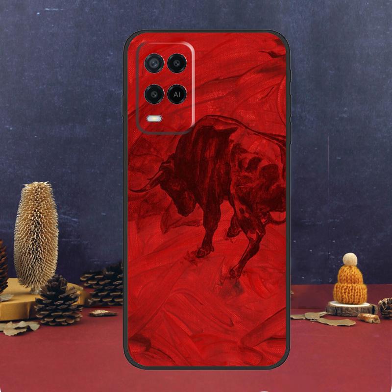 Bullfight Bull Fighter Case For Oppo A94 A74 A54 A15 A17 A57 A6 A5 Pro A16 A76 A96 A40 A60 A80 A18 A38 A58 A78 A98