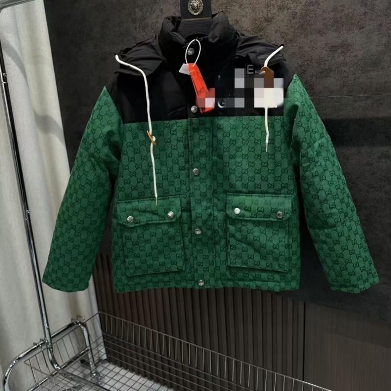 Winter Streetwear Hooded Cotton Puffer Jacket Loose Fit Couples Coat Teens