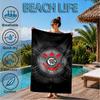 Sport Club Football Crest Printed Microfiber Beach Towel, Soft And Absorbent, Quick-Dry, Ideal for Summer Travel, Beach Essential, Swimming Pool