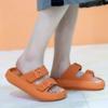 Fashion WHOHOLL 2024 Summer Flat Sandals Women Flat Sandals Women Flip-flops Summer Sandals Outdoor Women Platform Sandal Home Slippers