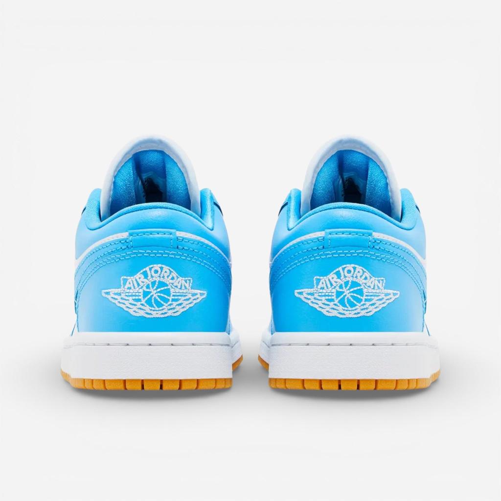 Jordan 1 Low White Gum Light Brown Dark Powder Blue (Women's)