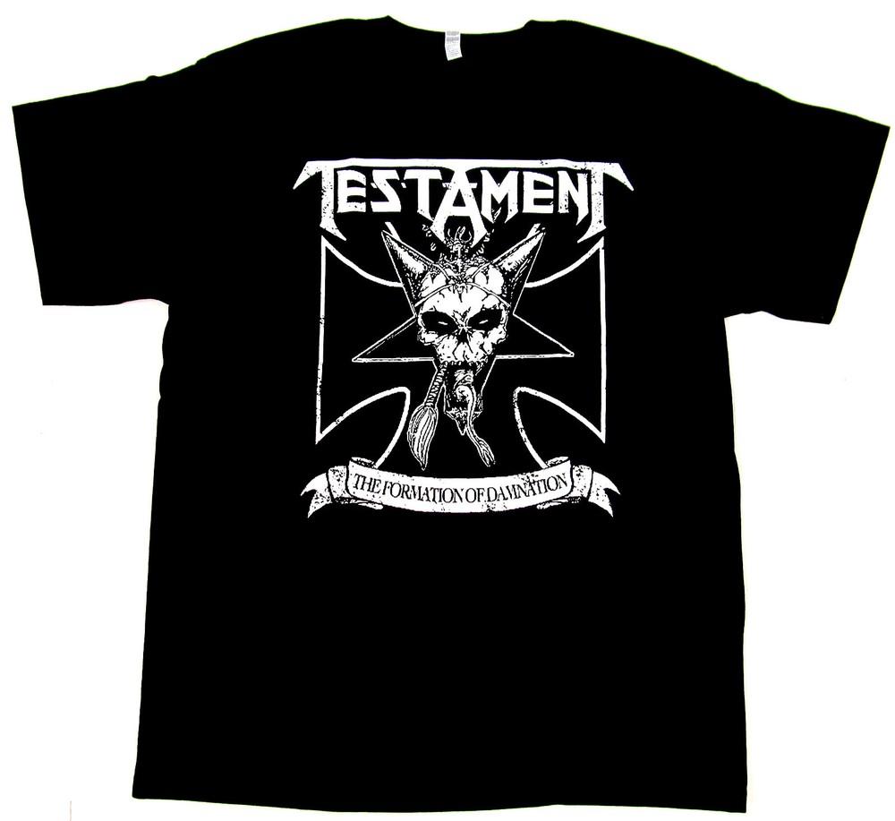 

TESTAMENT T-shirt The Formation Of Damnation Thrash Metal Tee Adult Men s New Unisex T-Shirt XXXL