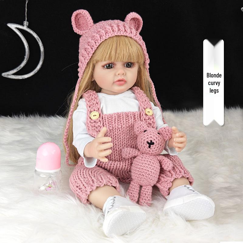 55cm Reborn Babydukke: Utkledningsjente Bursdagsgave Leke
