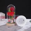 With jewelry box, rose ornament, creative Valentine's Day gift, luminous simulated flower, surprise gift for girlfriend