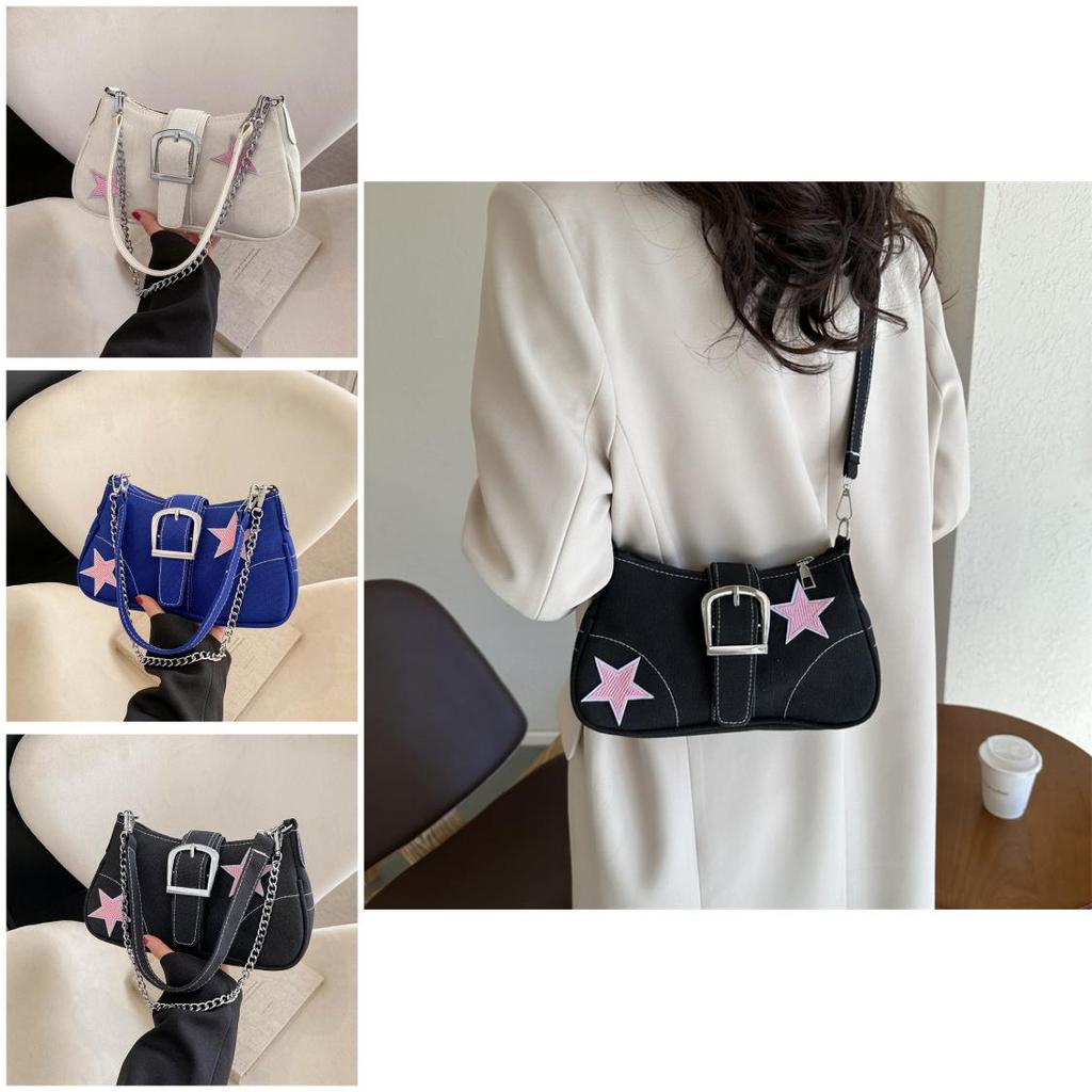 Fashionable Canvas Street Style One Shoulder Bag 2023 Winter New Fashion Casual Crossbody Bag