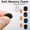 Memory Foam Ear Tips for KZ Moondrop FiiO Earphone Replacement Eartips Superior Noise Isolation Comfort Fit Earbud Earplugs