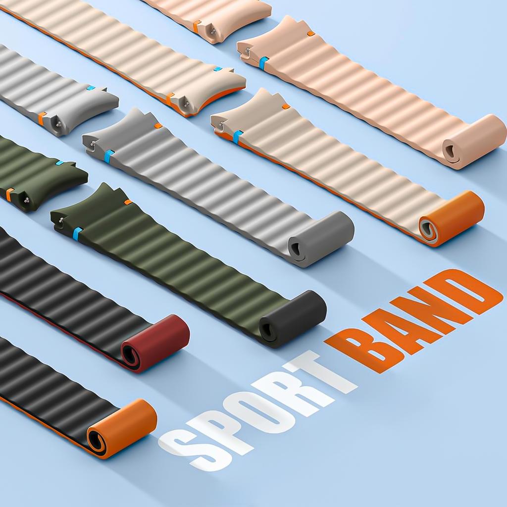 No Gaps Silicone Magnetic Band for Samsung Galaxy Watch 7/FE/6/5/4/Classic 40mm 44mm 5Pro Sport Bracelet for Galaxy Watch 6 4 Classic 43/47mm