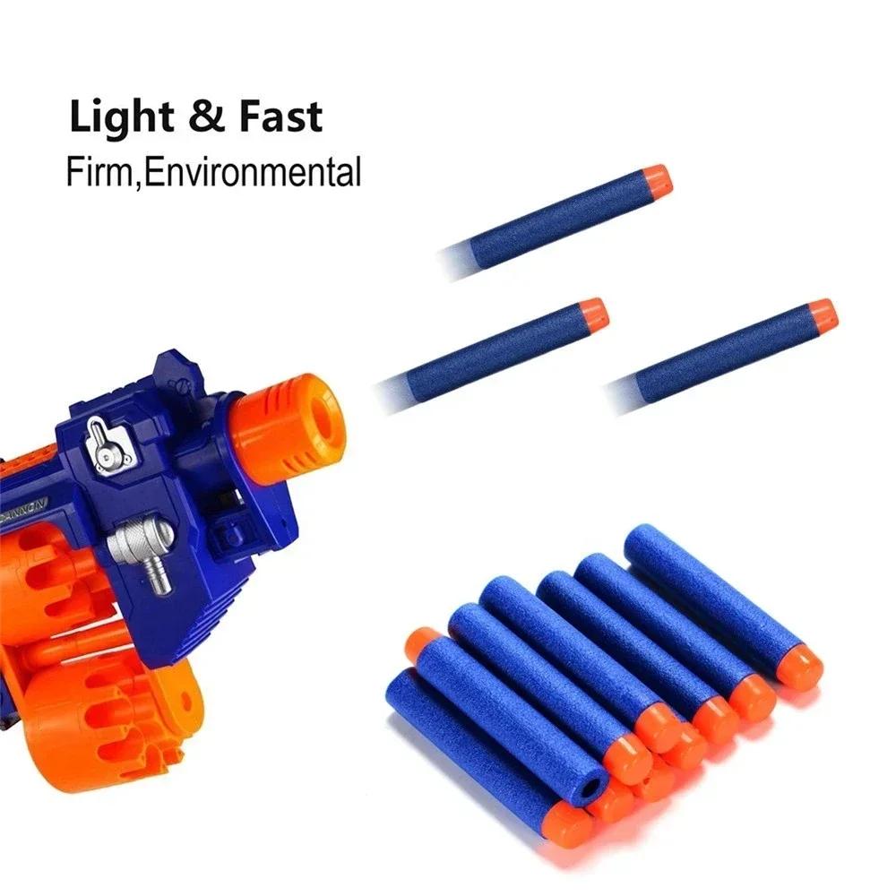 Blue Soft Hollow Hole Head Bullets 7.2cm For Refill Darts Toy Gun Bullets For Series Blasters Xmas Kid Children Gift