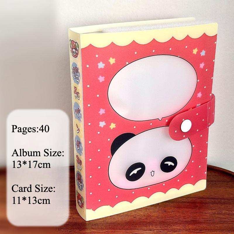 Kawaii A6 Photo Album Cartoon Panda Sticker Storage Books 5 Inch Suhsi Card Collection Book Retro Japan Shawo Style Wholesales