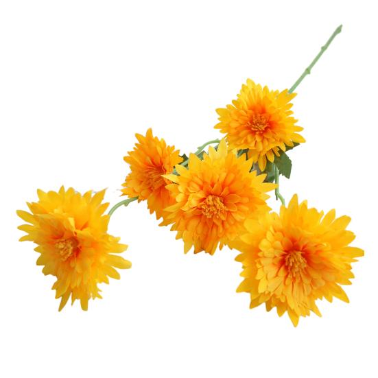 5 Heads Artificial Flower High Simulation Silk Material Realistic Texture Lifelike Bellis Perennis