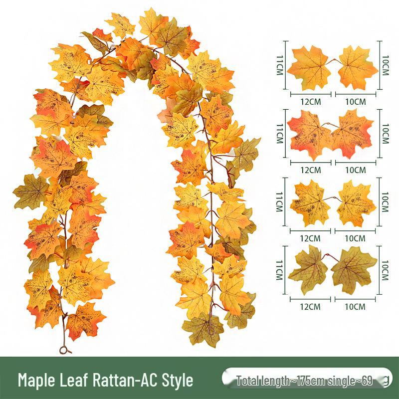 Skladem Podzimní a Halloweenská dekorace z javorových listů pro Vánoce a Den díkůvzdání