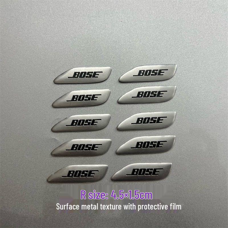 Dekorative Metallaufkleber für Auto-Audio-Lautsprecher von Bose, Harman Kardon, JBL.