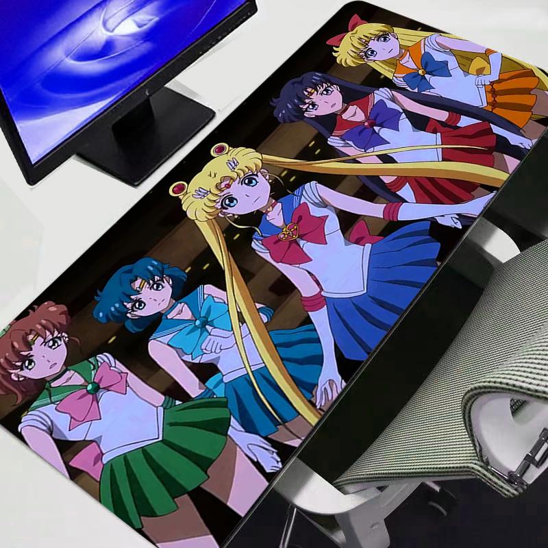 Mouse Pad Ssailor Moon Xl Lockedge Large Gaming Accessories Computer Gamer Keyboard Mat Desk Mousepad For Csgo Durable