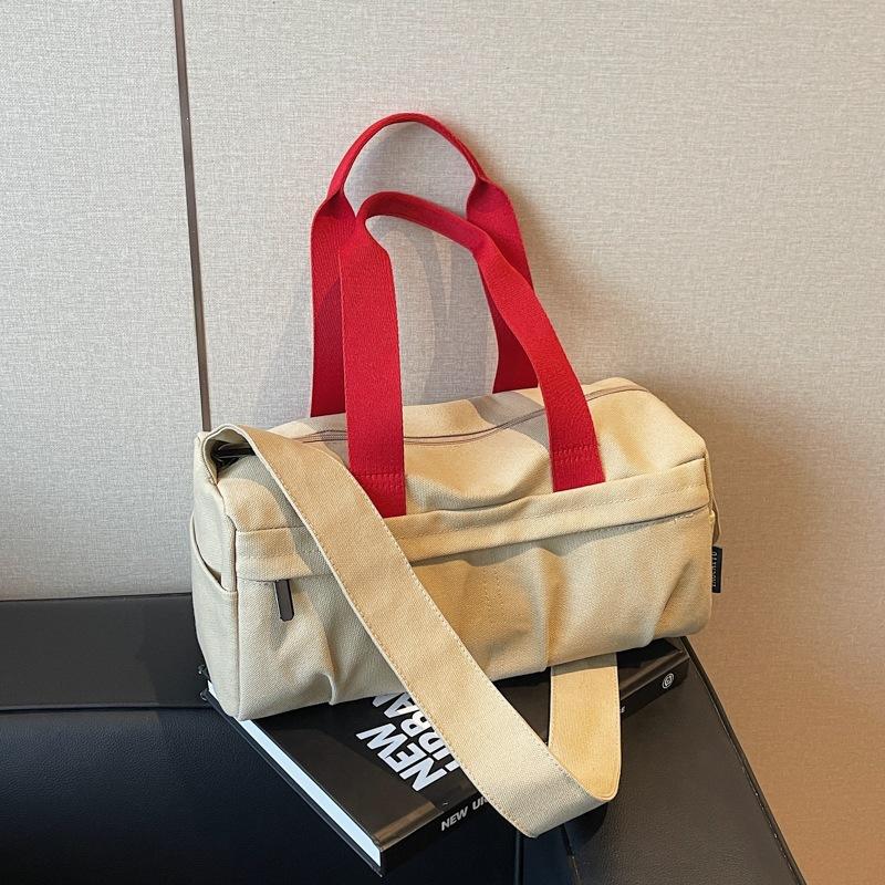 

Crossbody Bag with Large Capacity for Sports and Fitness, Suitable for Single Shoulder Carrying. бежевий