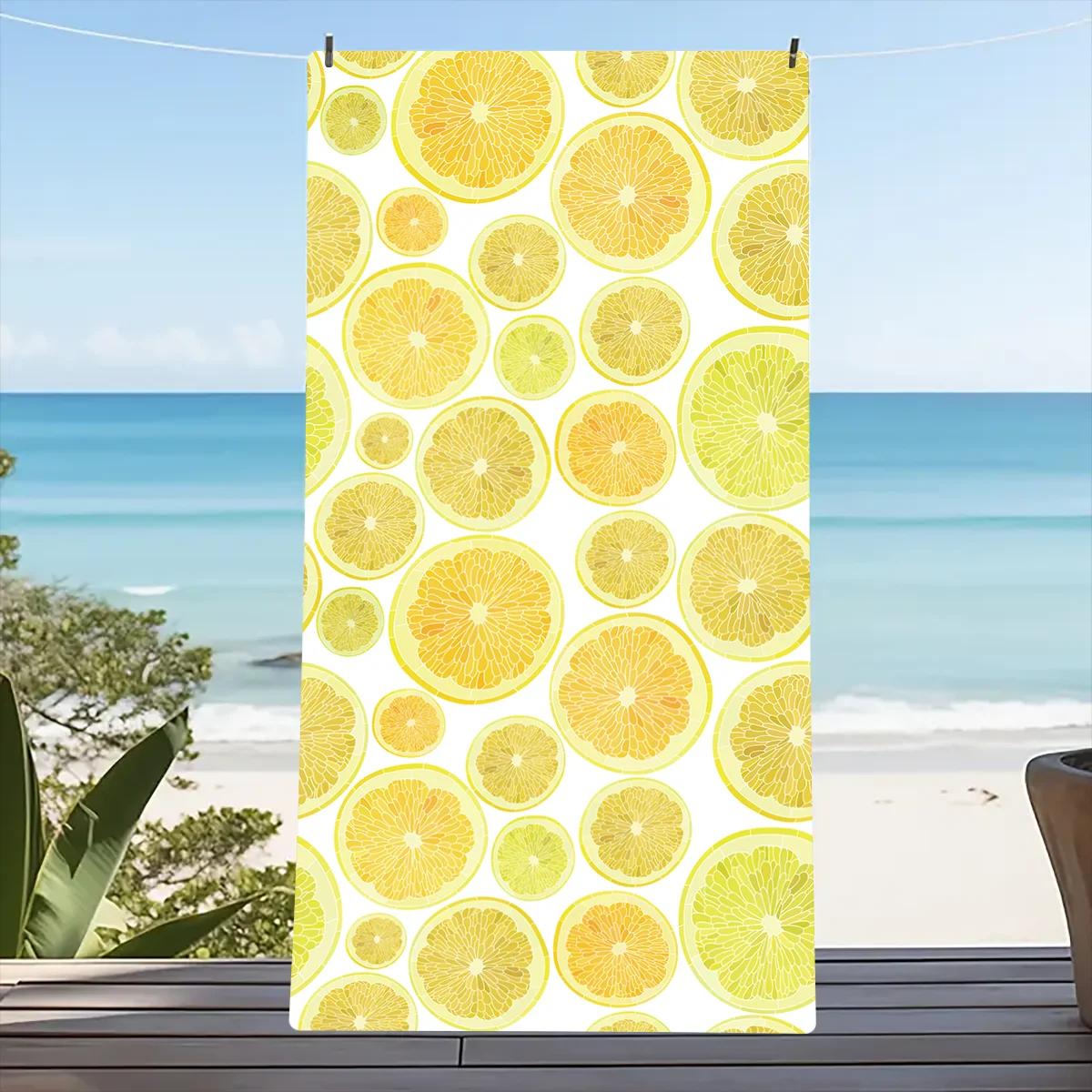 

Beach Towels Striped Microfiber Oversized Super Absorbent Soft Swim Quick-Dry Water Absorbing Swimming W30*H60(CM)