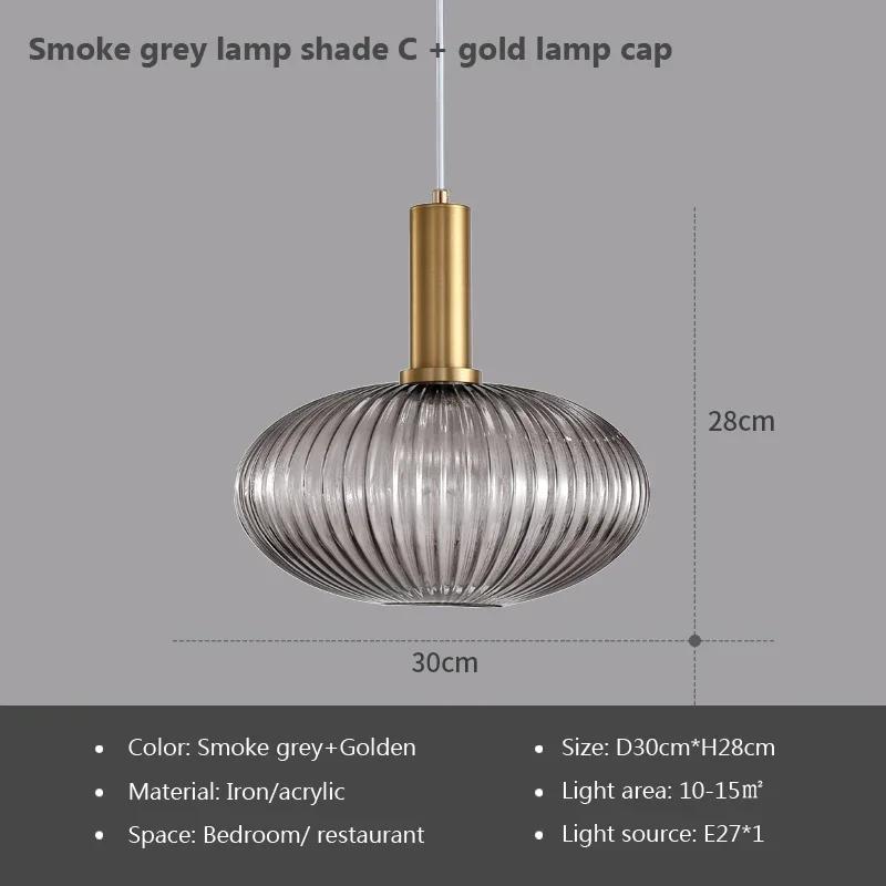 Lumină Pendant din Vitraliu Vintage, Candelabru Creativ Nordic, LED pentru Masă de Dining, pentru Living, Lampă de Noptieră, Decor Hoom