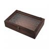 Begonia Flower Desktop Storage Solid Wood Glass High Quality