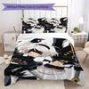 NieR Automata Pattern Bedding Uilt Set Uilt Cover Pillowcase Home Decoration Birthday Gift (1 * Duvet Cover + 2 * Pillowcase Without Core)
