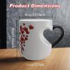 Color Changing Funny Mug Magics Coffee Tea Heat Changing Sensitive Cup Design Drinkware Ceramic Mug Valentine Love Gift Idea