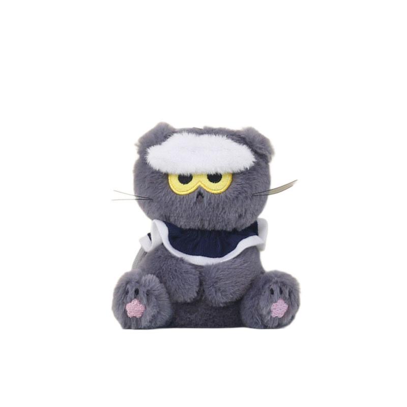 Plush Cat Keychain With Short Pile Fabric Cute Cat Toy For Bag Decoration