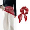 Cashew flower simulation silk scarf women's summer sunscreen 71 small square scarf headscarf scarf high-end fashion scarf