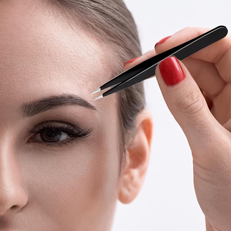 Xiaomi Stainless Steel Eyebrow Tweezers Black Set Makeup Tools for Eyelash Grafting, Eyebrow Shaping Beard Plucking Hair Removal