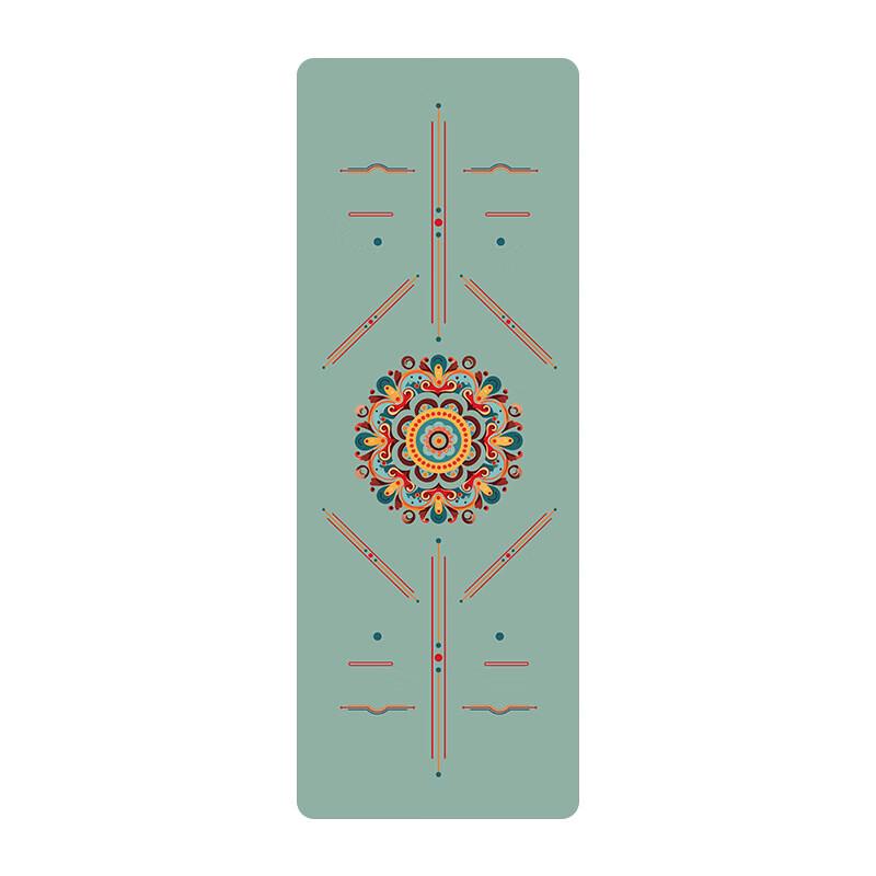 Colored Print Natural Rubber PU Yoga Mat