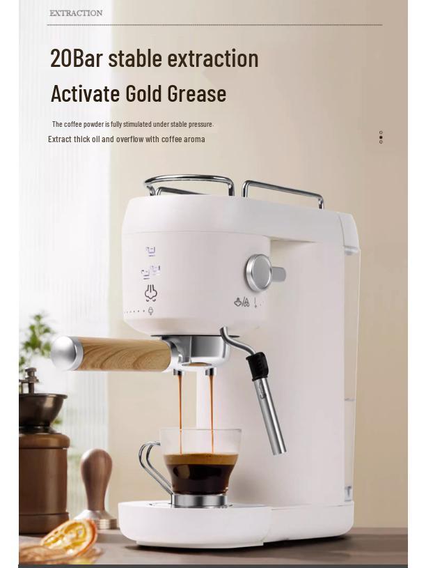 110V US Standard Italian Semi-Automatic Espresso Coffee Machine with Grinder