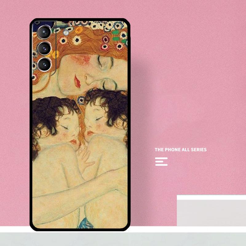 Kiss by Gustav Klimt Phone Case For Samsung Galaxy S24 S26 Ultra S20 S21 S22 S23 S25 Plus S10 S25 FE Cover Coque