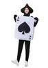 Traje Cosplay de Cartas de Baralho de Copas e Espadas Bodysuit Vermelho de Ano Novo