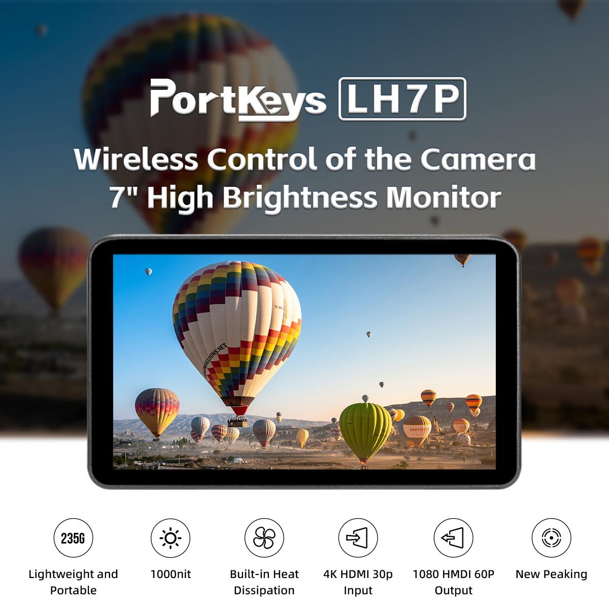 

Портключи LH7P, 7-дюймовый монитор, Wi-Fi, беспроводное управление, сенсорное управление, камера для Sony A7M III/IV A7SIII A1 A9 II RX10 A7C FX3 FX30