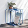 Modern Minimalist Iron Side Table Creative Luxury Small Metal Coffee Table for Small Apartments Baking Paint Finish
