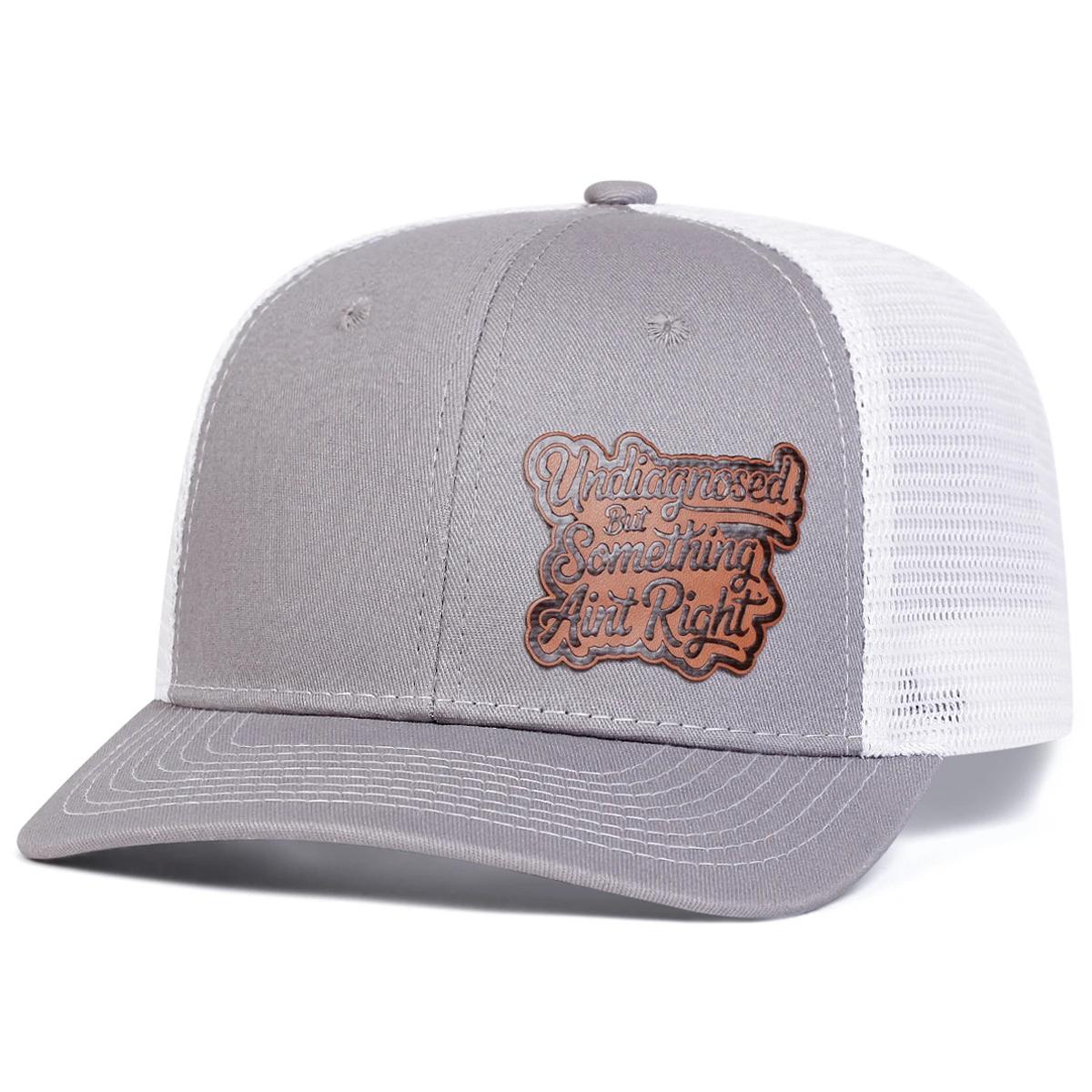 

Unisex Indiagnosed Letter Leather Label Baseball Net Caps Spring Summer Outdoor Adjustable Casual Hats Sunscreen Hat Sports Cap