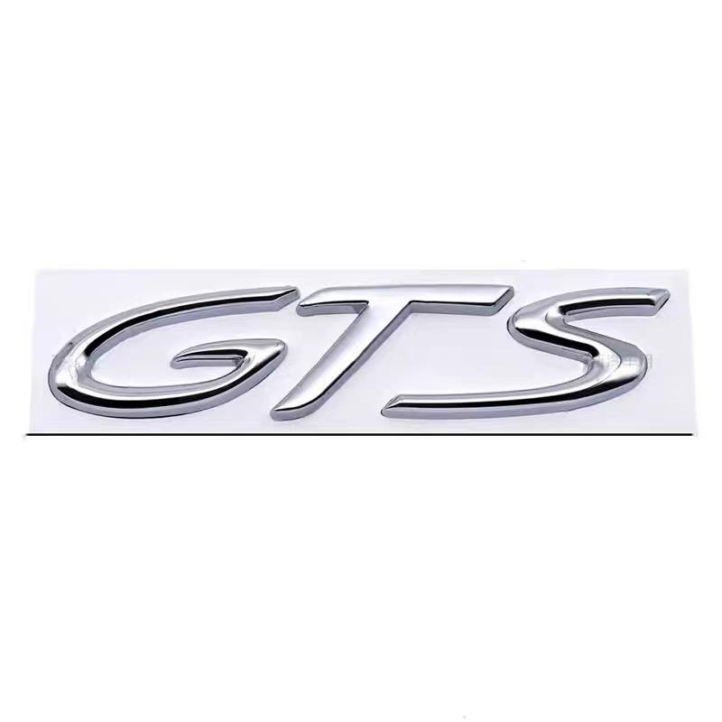 3D Metal GTS Car Stickers English Letter Car Rear Emblem Fender Side Rear Tail Trunk Badge Decal Accessories