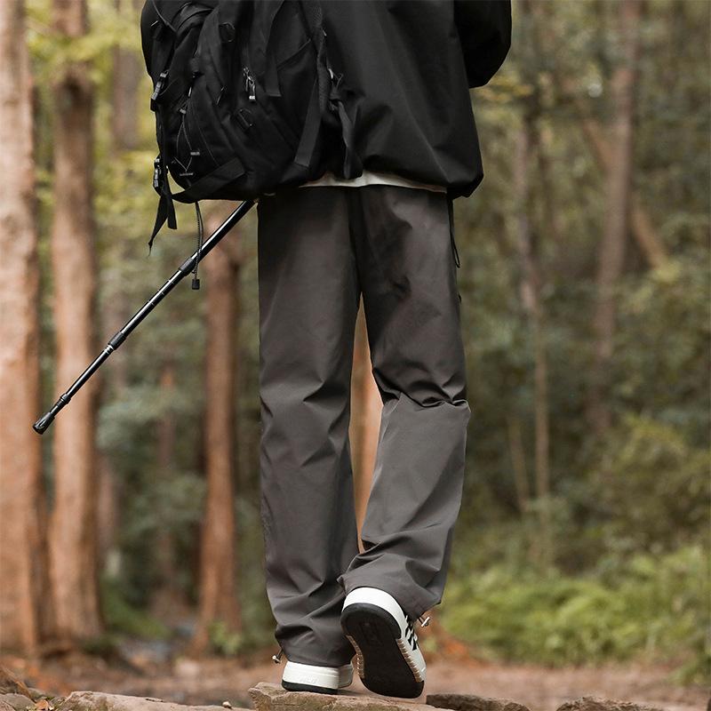 Work Pants Men's Spring and Autumn Loose Ties Sports Pants Men's American High Street Handsome Casual Trousers Fashionable