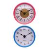 3-1/8 Inch (80 Mm) Quartz Clock Insert  Hand Quartz Movement Pink Blue Trim