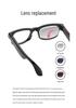 AIMB-G1 Smart Glasses: AI-Powered Translation, Image & Object Recognition, Anti-Shake Photography, Video Recording, Blue