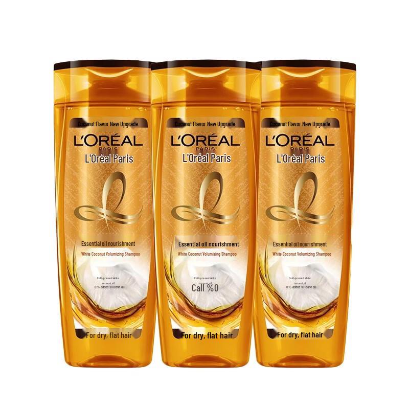 L Oreal Essential Oil Nourishing Volumizing Shampoo (3-Pack)