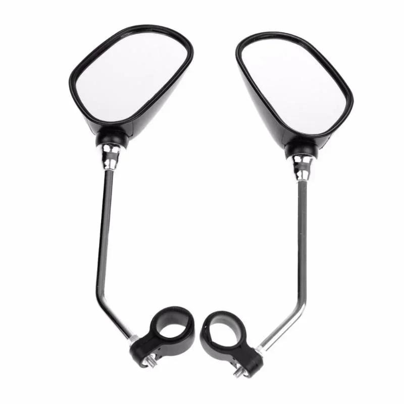 

Riding Safety Bicycle Handlebar Rear View Glass Mirror Cycling Wide Range Back Sight Reflector Angle Adjustable Glass Mirrors