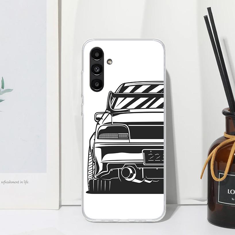Japan JDM Sports Cars Comic Phone Case For Samsung Galaxy A17 A37 A57 A16 A26 A36 A56 A15 A25 A35 A55 A14 A24 A34 A54 A13 A23 A3