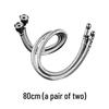 GLBO 304 Stainless Steel Braided Faucet Supply Hoses, 80cm