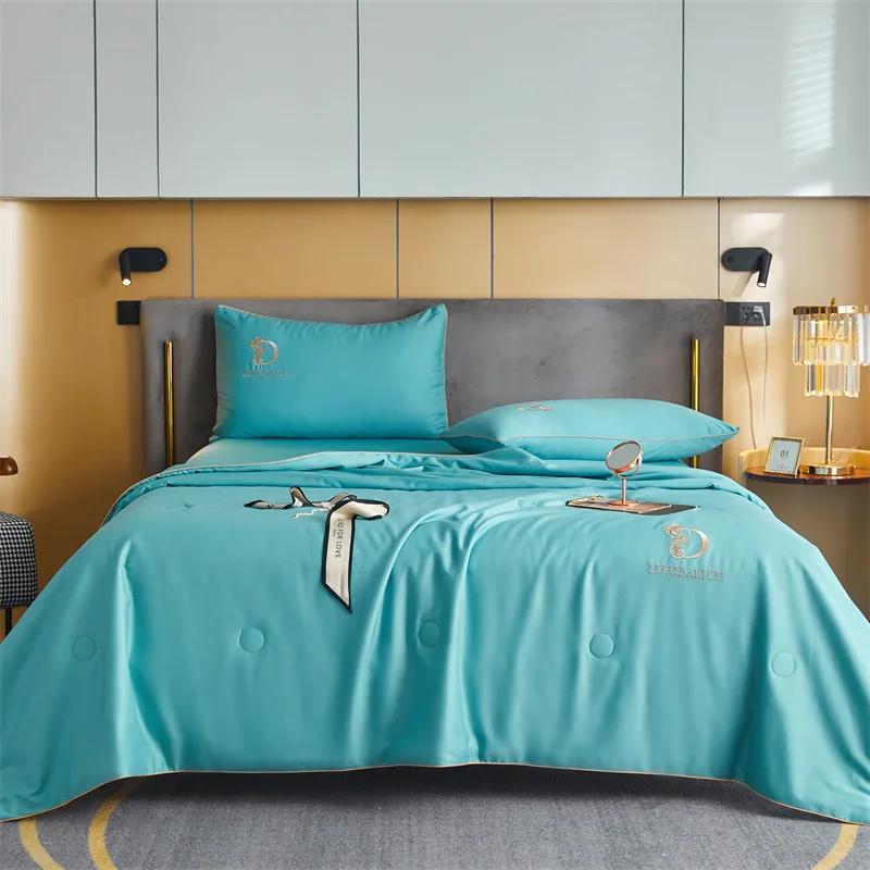 

Новое хлопковое атласное одеяло Шуя класса А, 60 шт., 35 соевых бобов, антибактериальное летнее одеяло 150x200cm1 pieces