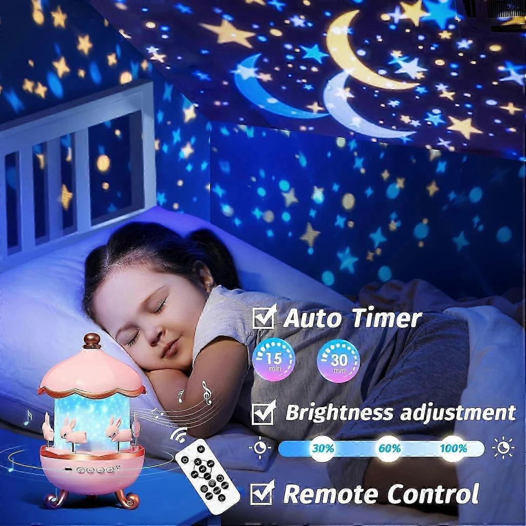 Night Light For Kids Room Decor 15 Films+10 Soothing Sound Machine Baby Night Light Projector, Remote Kids Night Lights