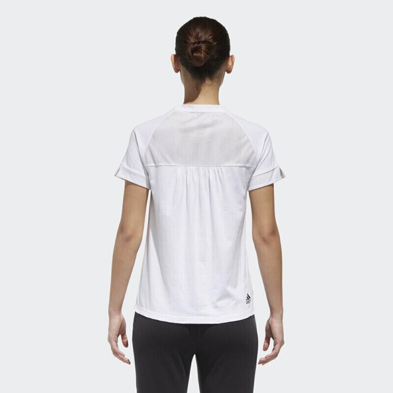 Adidas Comfortable Breathable Round Neck Short Sleeve T-Shirt Women Tops White DT8327