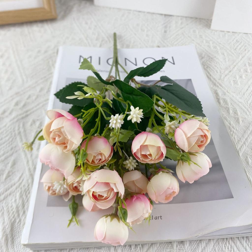 10pcs Direct Sales Simulation 15-Head Hennessy Xiaofu Bundle Simulation Flower Home Wedding Photography Camping Decoration